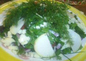 Karışık Ot Salatası, Karışık Ot Salatası Tarifi, Resimli Oktay Usta Karışık Ot Salatası Tarifi Yapılışı