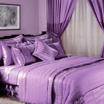 lila modern yatak odasi perde modelleri
