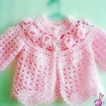islemeli pembe kiz bebek hirka modelleri