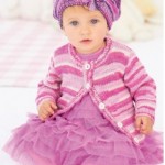 kiz bebek icin pembe hirka modelleri