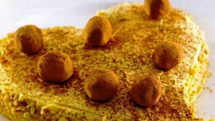 Kahveli Kalp Pasta Tarifi Yapılışı,Kahveli Kalp Pasta Tarifi, Resimli