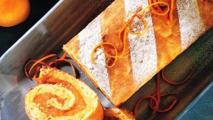 Kayısılı Ve Portakallı Rulo Pasta