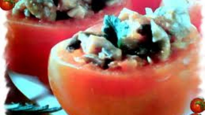 Mantarlı Domates Dolması