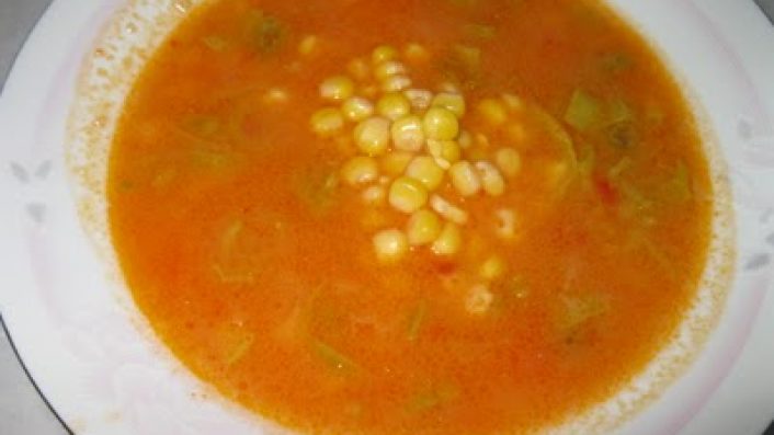 Taze Mısır Çorbası