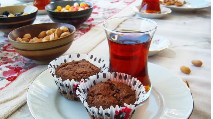 Flakefestli kakaolu muffin